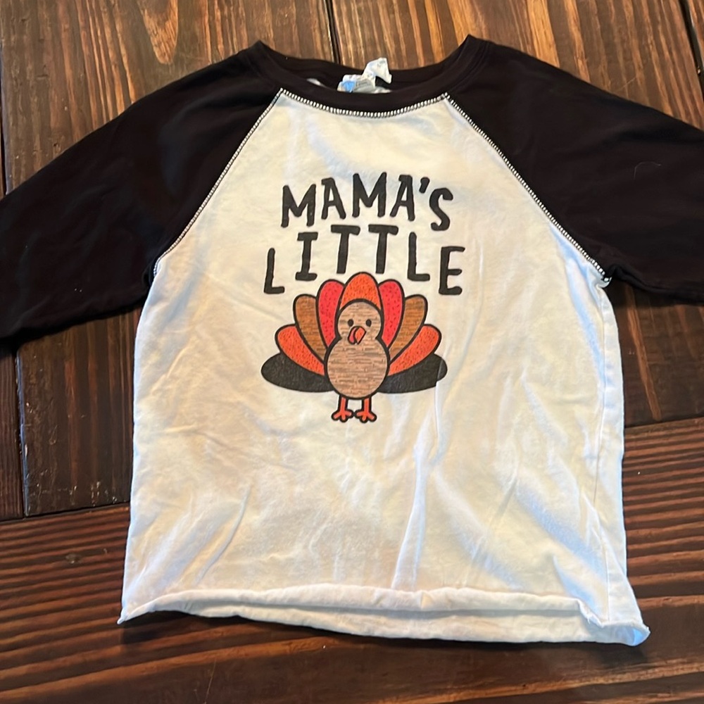 Mamas Little Turkey Raglan Shirt